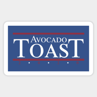 Avocado Toast 2020 Funny Political Slogan Food Sticker